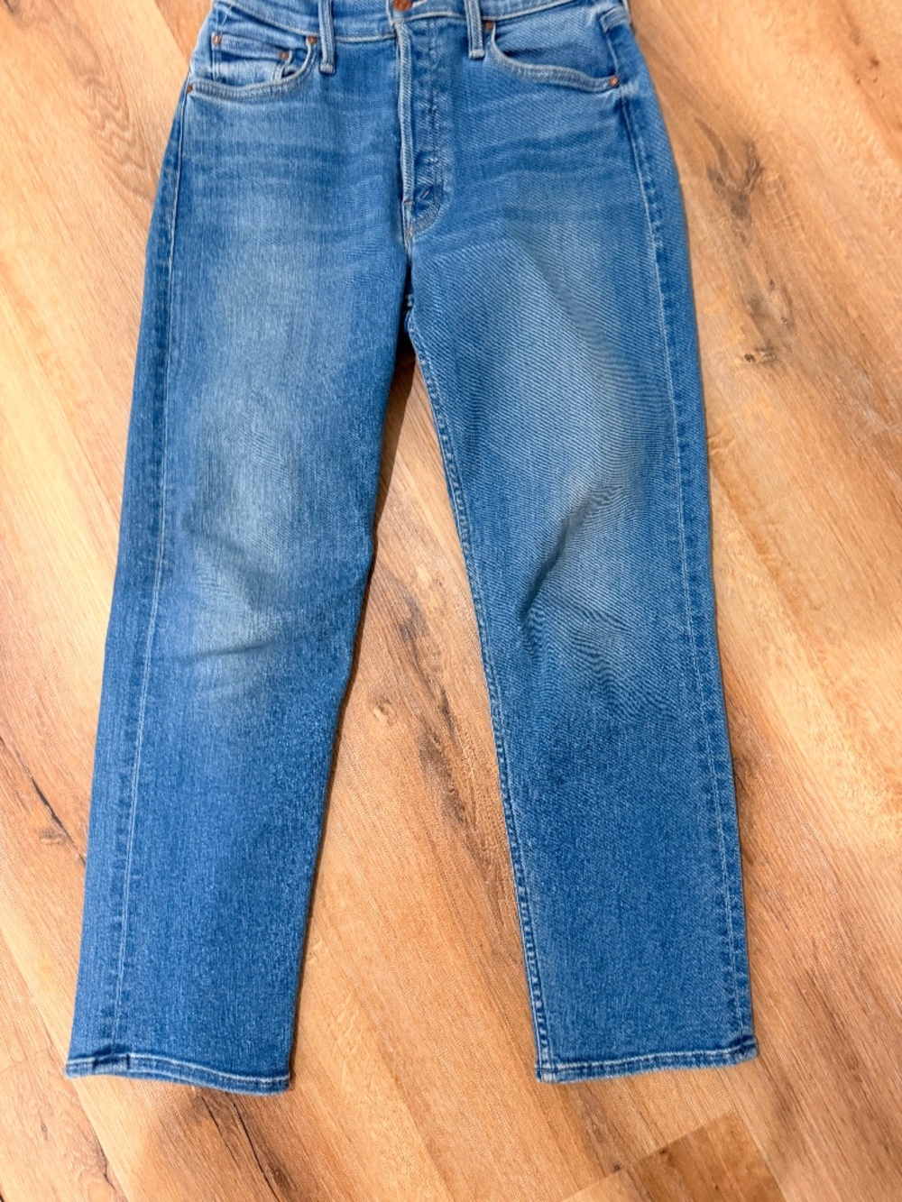 MOTHER The Tomcat High-Rise Straight Leg Jeans in Layover Size: 26
